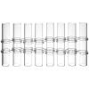Cabilock Transparent Hydroponic Tube Vase with 8 Test Tubes and S Shape Hooks Glass Flower Arranging Container for Home and Garden D Cor 6 Inch Borosilicate Glass view 1