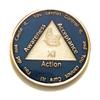 Recovery Line 11 Year Al-Anon Blue Butterfly Anniversary Medallion, Chip, Token, Coin view 1