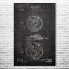 Mechanical Pocket Watch Poster Print, Watch Blueprint, Watchmaker Gift, Jewelry Store Art, Clockwork Art, Watch Wall Art Dark Concrete (24 inch x 36 inch) view 1