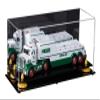 Better Display Cases Versatile Clear Acrylic Trucks, Trains and Rockets Display Case - Large Rectangle Box with Mirror Case, Yellow Risers and Black Base 17" x 6" x 7" (A019/V46) view 1