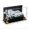 Better Display Cases Versatile Clear Acrylic Trucks, Trains and Rockets Display Case - Large Rectangle Box with Mirror Case, Yellow Risers and Black Base 17" x 6" x 7" (A019/V46) view 2