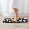 Bathroom Rugs Bath Mat Door Mats Black White Cactus Seamless Memory Foam Front Kitchen Rug Carpet for Kitchen Hall Inside Outdoor 15.7 X 23.5 in view 2