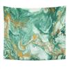 Suklly Tapestry Wall Hanging Polyester Abstract Golden Dark Green Home Decor Living Room Bedroom Dorm 50 X 60 Inches Rectangle Picnic Mat Beach Towel view 1