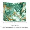Suklly Tapestry Wall Hanging Polyester Abstract Golden Dark Green Home Decor Living Room Bedroom Dorm 50 X 60 Inches Rectangle Picnic Mat Beach Towel view 2
