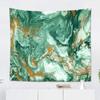 Suklly Tapestry Wall Hanging Polyester Abstract Golden Dark Green Home Decor Living Room Bedroom Dorm 50 X 60 Inches Rectangle Picnic Mat Beach Towel view 3