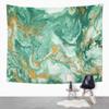 Suklly Tapestry Wall Hanging Polyester Abstract Golden Dark Green Home Decor Living Room Bedroom Dorm 50 X 60 Inches Rectangle Picnic Mat Beach Towel view 4
