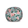 Ambesonne Botanical Storage Toy Bag Chair, Arrangement of Flowers Blooming Garden Art, Stuffed Animal Organizer Washable Bag, Large Size, Teal Coral view 1