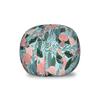 Ambesonne Botanical Storage Toy Bag Chair, Arrangement of Flowers Blooming Garden Art, Stuffed Animal Organizer Washable Bag, Small Size, Teal Coral view 1