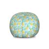 Ambesonne Luau Storage Toy Bag Chair, Summer Season Layout of Repeating Leaves and Pineapples Silhouettes, Stuffed Animal Organizer Washable Bag, Large Size, Yellow Seafoam view 1