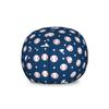 Ambesonne Sports Storage Toy Bag Chair, Baseball Patterns on Vertical Striped Background Stars Design, Stuffed Animal Organizer Washable Bag, Large Size, Blue Red view 1