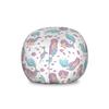 Ambesonne Mermaid Storage Toy Bag Chair, Underwater Fantasy Merlady Swimming Exotic Cartoon Design Funny Art, Stuffed Animal Organizer Washable Bag, Large Size, Lilac Pale Blue and White view 1
