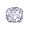 Ambesonne Butterfly Storage Toy Bag Chair, Continuous Pattern of Monotone Abstract Winged Delicate Insect, Stuffed Animal Organizer Washable Bag, Small Size, Blue Grey view 1