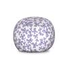Ambesonne Butterfly Storage Toy Bag Chair, Continuous Pattern of Monotone Abstract Winged Delicate Insect, Stuffed Animal Organizer Washable Bag, Large Size, Blue Grey view 1