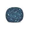 Ambesonne Nautical Storage Toy Bag Chair, Frock of Frolicking Sharks and Fish Herds Diving Wildlife Exotic Deep Sea Ocean, Stuffed Animal Organizer Washable Bag, Large Size, Blue view 1
