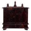 Homecrafts Handpainted Wooden Home Temple with Doors in Side LED Lights (Medium Size, Light Redis, 20x11x24 Inch) view 4