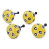 Polmedia Polish Pottery Set of 4 Drawer Pull Knobs 1-1/2 inch - Sunburst Daisies Pattern Handmade in Boleslawiec Poland by Ceramika Artystyczna + Certificate of Authenticity view 1