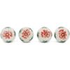 Polmedia Polish Pottery Set of 4 Drawer Pull Knobs 1-1/2 inch - Sponge Garland Pattern Handmade in Boleslawiec Poland by Ceramika Artystyczna + Certificate of Authenticity view 2