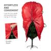 ZOBER Upright Christmas Tree Storage Bag With Drawstring Hem- Fits 9 Ft Trees - Plastic, Waterproof Christmas Tree Bag For Storage Box For Xmas - Strong, Durable Handles - Red view 3