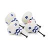 Polmedia Polish Pottery Set of 4 Drawer Pull Knobs 1-1/2 inch - Hanging Flowers Pattern Handmade in Boleslawiec Poland by Ceramika Artystyczna + Certificate of Authenticity view 4