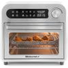 Elite Gourmet EAF1010D Programmable 10L Air Fryer Convection Countertop Oven, 8 Menu Settings, Temperature + Timer Controls, Bake, Toast, Broil, Air Fry, 1500W with Recipes, Steel Exterior view 1