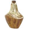 Deco 79 45175 Large Gold Capiz Shell & Natural Banana Wood Vase, 11x 15 view 1