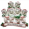 3D Llama Family of 6 Christmas Ornament 2025 Personalized Family Christmas Ornaments 2025 | Alpaca Holiday Lights Llamas Personalized Tree Ornaments Customizable Gifts Holly Alpacas of Six Ornament view 1