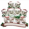 3D Llama Family of 6 Christmas Ornament 2025 Personalized Family Christmas Ornaments 2025 | Alpaca Holiday Lights Llamas Personalized Tree Ornaments Customizable Gifts Holly Alpacas of Six Ornament view 2