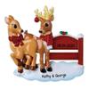 3D Personalized Our First Christmas Ornament 2025 Reindeer Couple Ornaments Deer Couples Ornament 2025 Family of 2 Moose with Antler Unique for a Couple Ornaments Couples Unique Gifts view 1