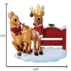 3D Personalized Our First Christmas Ornament 2025 Reindeer Couple Ornaments Deer Couples Ornament 2025 Family of 2 Moose with Antler Unique for a Couple Ornaments Couples Unique Gifts view 3