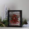 LED Lighted Framed Have A Holly Jolly Christmas Wreath Wall Art - 14" - Black view 2