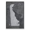 Conquest Maps Push Pin Delaware Map Board - With Push Pins to Mark Delaware Travels - Handmade in Ohio, USA - Design: Modern Slate view 1