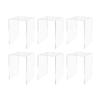 Marketing Holders 6 Pack Retail Clear Acrylic Riser Display Stand 8" x 8" x 12" One Piece Tall Reusable Platform for Counter or Tabletops Buffet Food Risers view 1