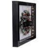 LED Lighted Framed Wreath Merry Christmas Box Wall Art Decoration - 14" - Black view 3