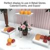 Marketing Holders 2 Pack Retail Showcase Riser Stand 8" x 8" x 12" One Piece Tall Stand Reusable Fixture for Counter or Tabletops Clear Acrylic view 3