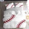 LanS Precise Baseball Sport Series Duvet Cover Bedding Set, 3/4 Piece Set (Duvet Cover + 2 Pillowcases + Sheets) Health/Soft/colourfast (King-4PCS-229x259cm) view 1