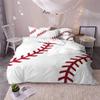 LanS Precise Baseball Sport Series Duvet Cover Bedding Set, 3/4 Piece Set (Duvet Cover + 2 Pillowcases + Sheets) Health/Soft/colourfast (King-4PCS-229x259cm) view 3