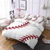 LanS Precise Baseball Sport Series Duvet Cover Bedding Set, 3/4 Piece Set (Duvet Cover + 2 Pillowcases + Sheets) Health/Soft/colourfast (King-4PCS-229x259cm) view 4