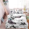 LanS Flower Butterfly Animal Series Duvet Cover Bedding Set, Duvet Cover and Pillowcase, 3/4 Piece Set (Duvet Cover + 2 Pillowcases + Sheets) Health/Soft/colourfast (C,King-3PCS-229x259cm) view 4