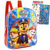 Nick Jr. Paw Patrol Preschool Backpack Set - Bundle with an 11" Mini Backpack, Stickers, More | Chase Marshall and Rubble School Supplies for Kids view 2