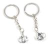 100 Pieces Keyring Keychain Wholesale Suppliers Jewelry Clasps T4SH1N Teapot Tea Kettle Pot view 1