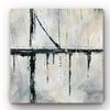 Renditions Gallery Modern Canvas Artwork for Home Urban Across Bridge Black Grey Abstract Paintings for Bedroom Dinning Office Kitchen Decor - 40"x40" LT34 view 1