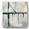 Renditions Gallery Modern Canvas Artwork for Home Urban Across Bridge Black Grey Abstract Paintings for Bedroom Dinning Office Kitchen Decor - 40"x40" LT34 view 2