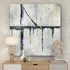 Renditions Gallery Modern Canvas Artwork for Home Urban Across Bridge Black Grey Abstract Paintings for Bedroom Dinning Office Kitchen Decor - 40"x40" LT34 view 3