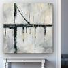 Renditions Gallery Modern Canvas Artwork for Home Urban Across Bridge Black Grey Abstract Paintings for Bedroom Dinning Office Kitchen Decor - 40"x40" LT34 view 4
