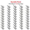 ANDUSTRIAL - Medium Nickle-Plated J Channel Alligator Rug Clips/Clamp - for Displaying Medium Rugs, Shawls, Leather Hides, Rug Samples On Straight/Round Display Arms and Racks - Silver, 50 Clips view 3