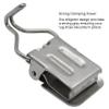 ANDUSTRIAL - Medium Nickle-Plated J Channel Alligator Rug Clips/Clamp - for Displaying Medium Rugs, Shawls, Leather Hides, Rug Samples On Straight/Round Display Arms and Racks - Silver, 50 Clips view 4