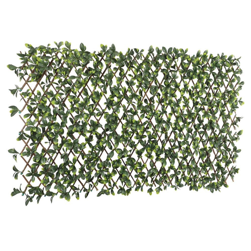 Windscreen4less Artificial Expandable Ficus Leaf Faux Leaves Privacy Fence Screen for Outdoor Indoor Backyard Patio Balcony (Single Sided Leaves, 1 Pack)