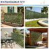 Windscreen4less Artificial Expandable Ficus Leaf Faux Leaves Privacy Fence Screen for Outdoor Indoor Backyard Patio Balcony (Single Sided Leaves, 1 Pack) view 2