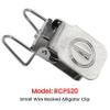 ANDUSTRIAL - Small Durable Clips/Clamps for Displaying Shawls, Leather Hides, Quilts, Mats, Rug Samples, Towels, Fabric On Wall - Wire Backed Alligator Rug Clips - Silver, 50 Clips view 3