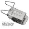 ANDUSTRIAL - Small Durable Clips/Clamps for Displaying Shawls, Leather Hides, Quilts, Mats, Rug Samples, Towels, Fabric On Wall - Wire Backed Alligator Rug Clips - Silver, 50 Clips view 4